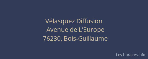 Vélasquez Diffusion