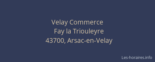 Velay Commerce