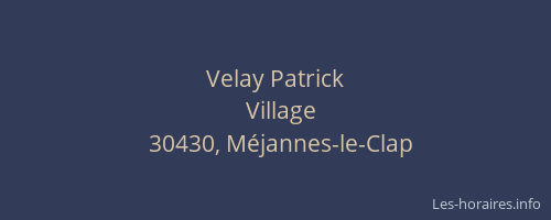 Velay Patrick