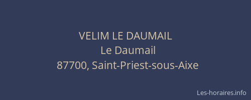 VELIM LE DAUMAIL