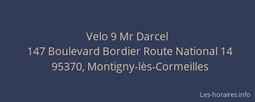 Velo 9 Mr Darcel