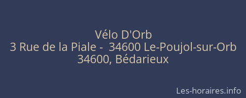 Vélo D'Orb