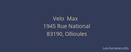 Velo  Max