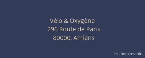 Vélo & Oxygène