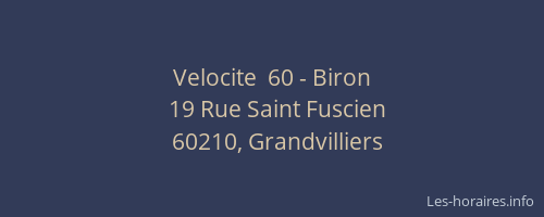 Velocite  60 - Biron