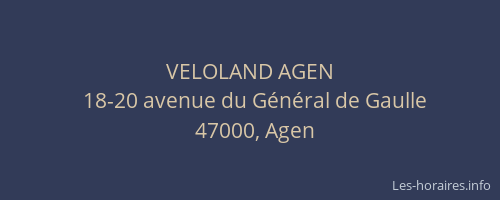 VELOLAND AGEN