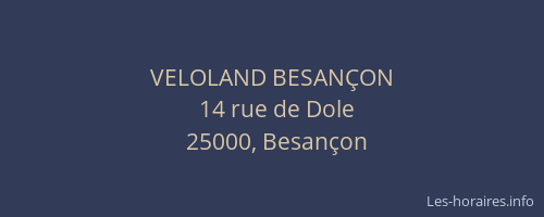 VELOLAND BESANÇON