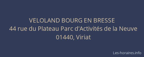 VELOLAND BOURG EN BRESSE