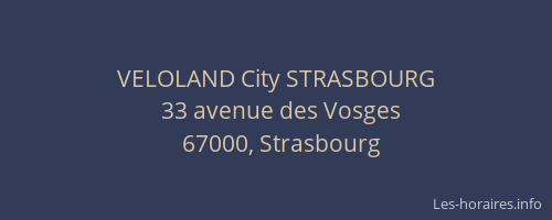 VELOLAND City STRASBOURG