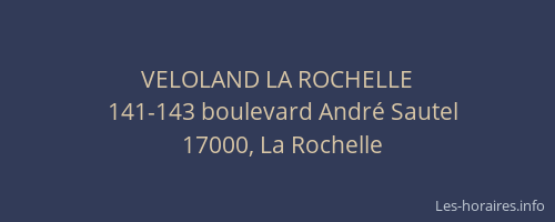 VELOLAND LA ROCHELLE