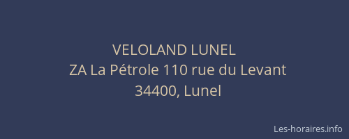 VELOLAND LUNEL