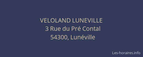 VELOLAND LUNEVILLE