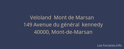 Veloland  Mont de Marsan