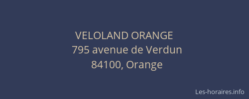 VELOLAND ORANGE
