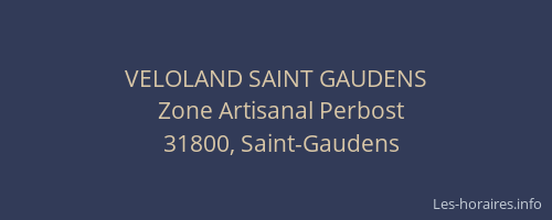 VELOLAND SAINT GAUDENS