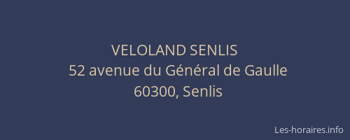 VELOLAND SENLIS
