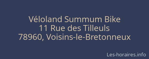 Véloland Summum Bike