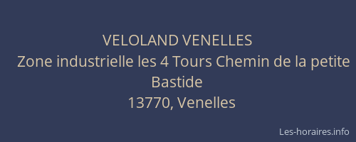 VELOLAND VENELLES