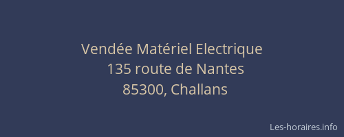 Vendée Matériel Electrique