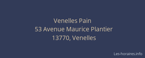 Venelles Pain