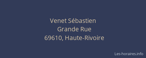 Venet Sébastien