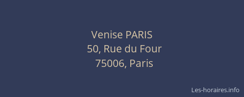 Venise PARIS