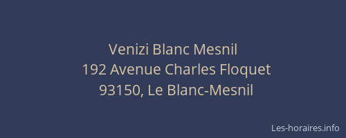 Venizi Blanc Mesnil