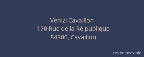 Venizi Cavaillon