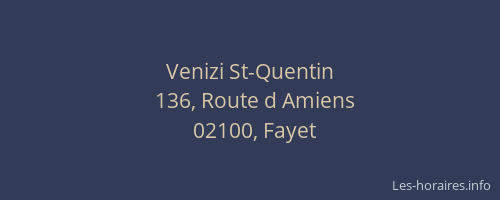 Venizi St-Quentin