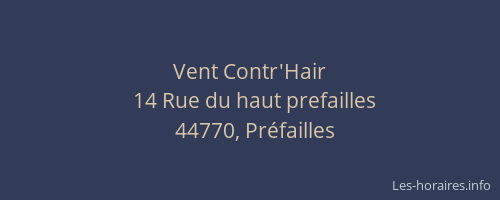 Vent Contr'Hair