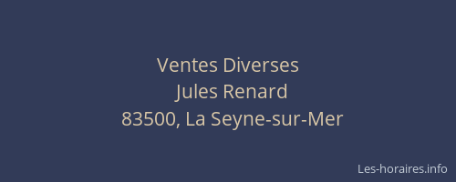 Ventes Diverses