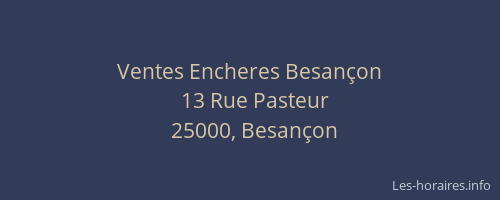 Ventes Encheres Besançon