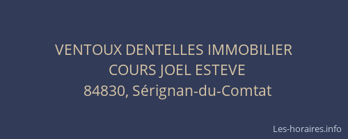 VENTOUX DENTELLES IMMOBILIER