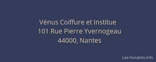 Vénus Coiffure et Institue