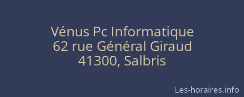 Vénus Pc Informatique