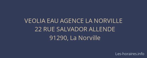 VEOLIA EAU AGENCE LA NORVILLE