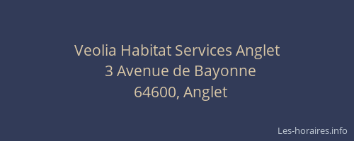 Veolia Habitat Services Anglet