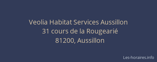 Veolia Habitat Services Aussillon