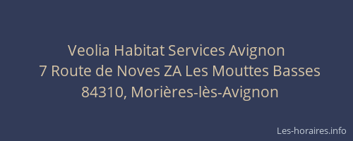 Veolia Habitat Services Avignon