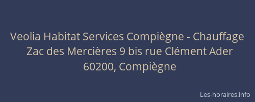 Veolia Habitat Services Compiègne - Chauffage