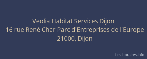 Veolia Habitat Services Dijon