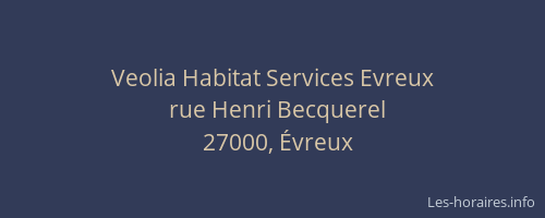 Veolia Habitat Services Evreux