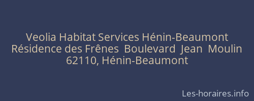Veolia Habitat Services Hénin-Beaumont