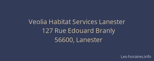 Veolia Habitat Services Lanester