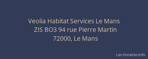 Veolia Habitat Services Le Mans