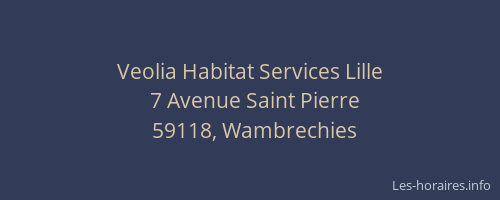 Veolia Habitat Services Lille