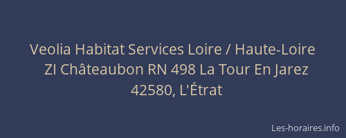 Veolia Habitat Services Loire / Haute-Loire