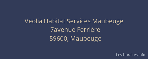 Veolia Habitat Services Maubeuge