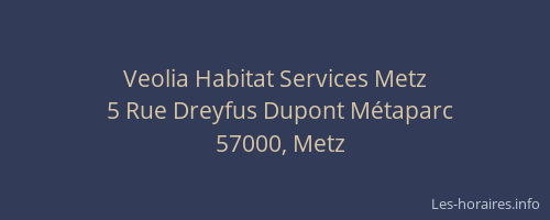 Veolia Habitat Services Metz