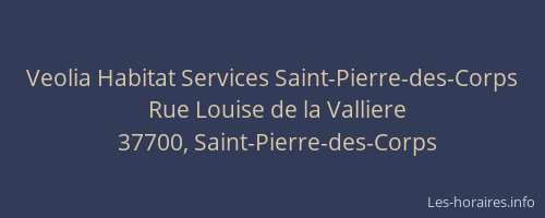 Veolia Habitat Services Saint-Pierre-des-Corps